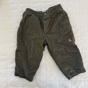 GAP Dark Green Corduroy Pants 12-18 months